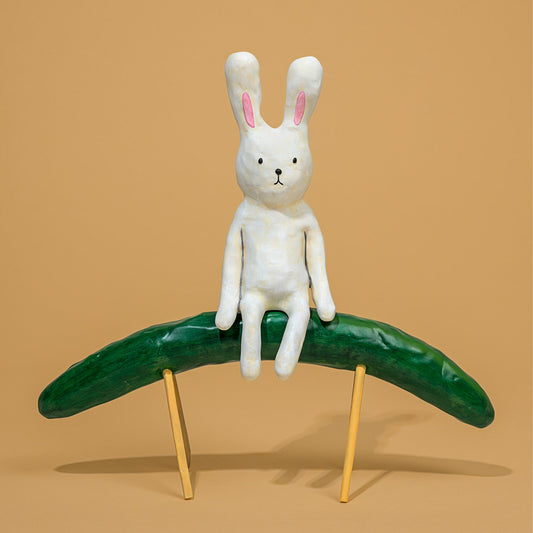 Cucumber horse and Aubergine cow