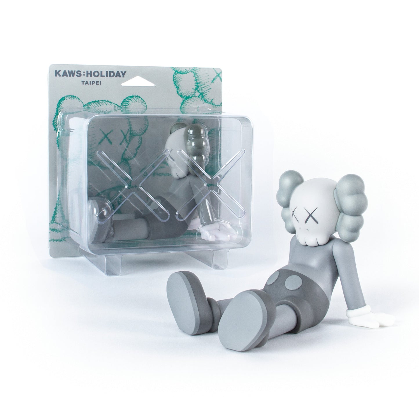 KAWS:HOLIDAY TAIPEI 7-inch Vinyl Figure - Grey