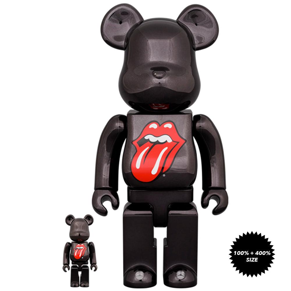 BE@RBRICK 滚石乐队，两件套盒（100% 和400%），由Medicom Toy 出品