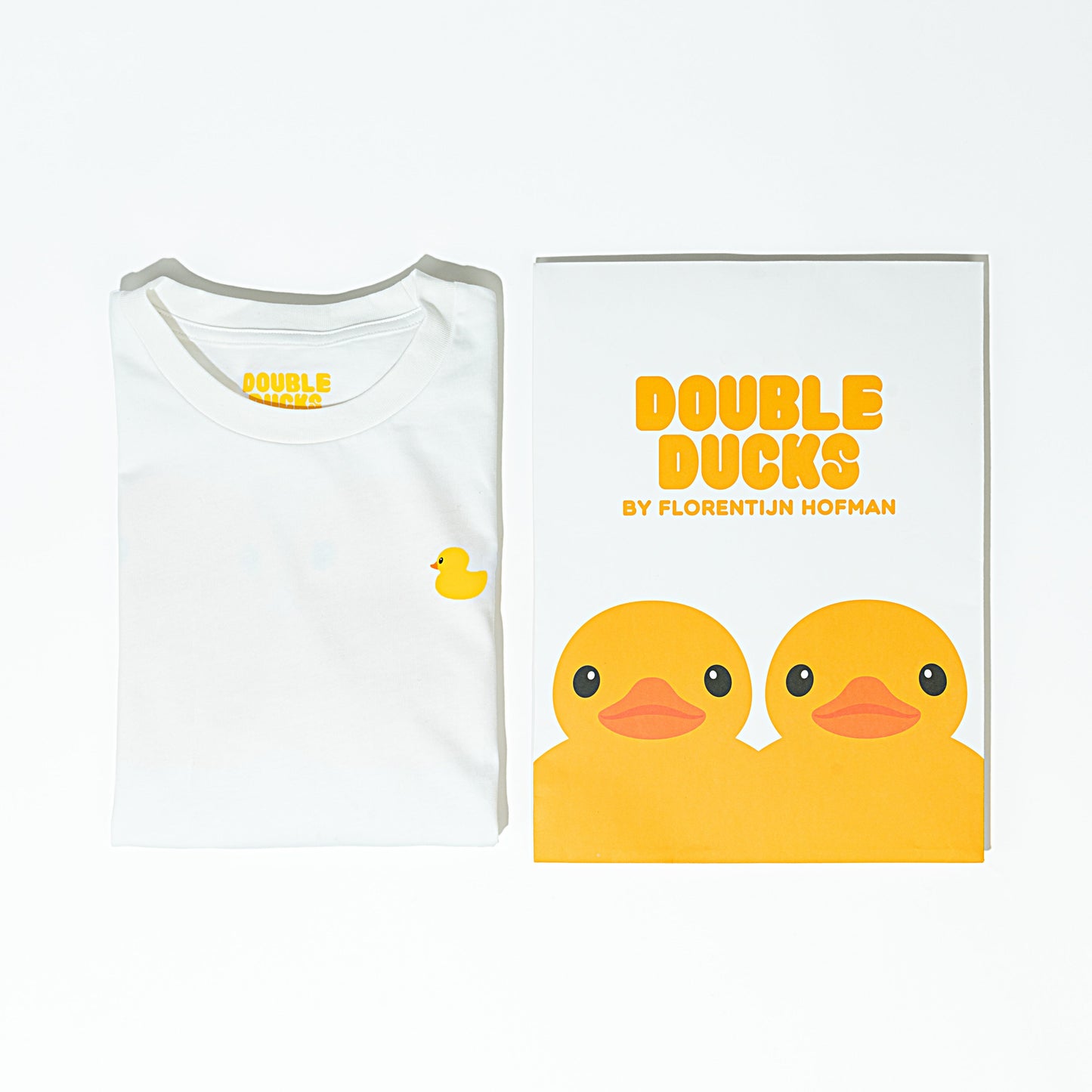 ”Double Ducks" Adult T-Shirt (White)