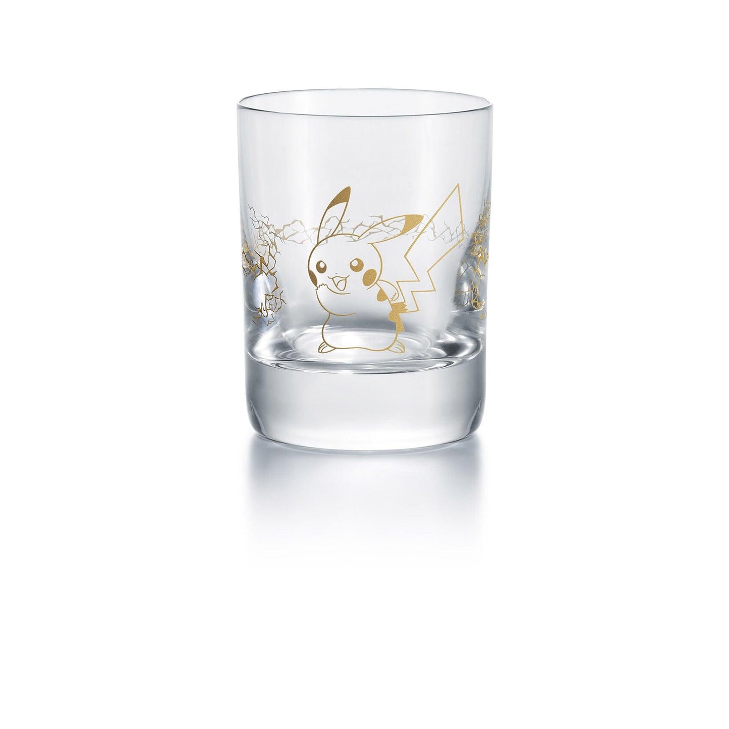 Pop Art Fusion - PopArtFusion - Baccarat Baccarat x Pokemon - PIKACHU LIGHTNING GOLD - Exclusive Pokémon collaboration Crystal clear tumbler with fine gold ©2022 Pokémon 2815139 popartfusion.com by Conectid