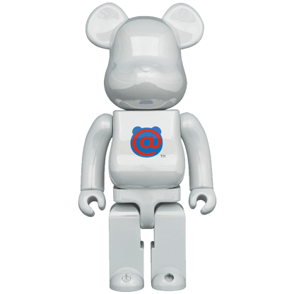 Pop Art Fusion - PopArtFusion - Medicom Toy BE@RBRICK 1st Model White Chrome 1000% by Medicom Toy (Limited Edition Art Toy Collectible) 4530956593937 popartfusion.com by Conectid