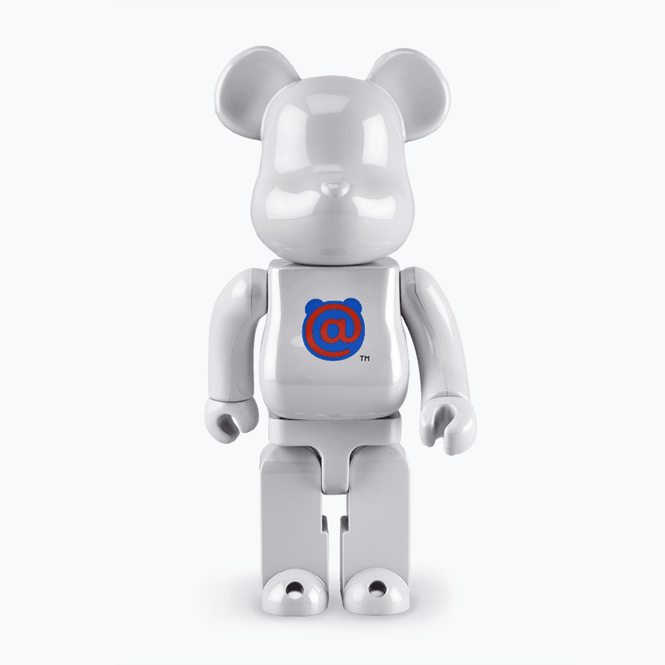 Pop Art Fusion - PopArtFusion - Medicom Toy BE@RBRICK 1st Model White Chrome Be@rbrick 200% by Medicom Toy (Limited Edition Art Toy Collectible) popartfusion.com by Conectid