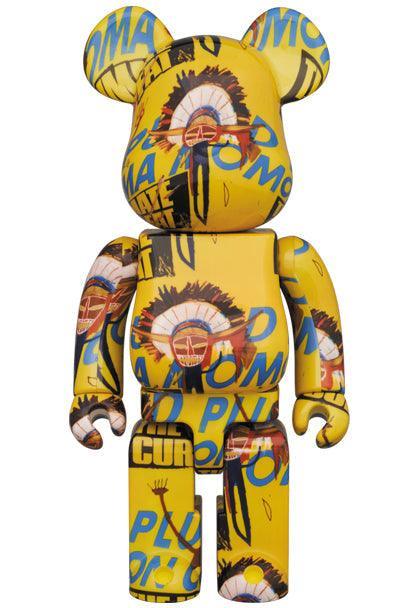 BE@RBRICK Andy Warhol JEAN-MICHEL BASQUIAT #3 100% & 400% by Medicom Toy  (Limited Edition Art Toy Collectible)
