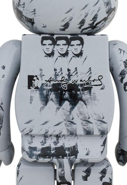 BE@RBRICK Andy Warhol's ELVIS PRESLEY 100％ & 400％ by Medicom Toy