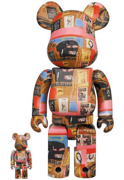 Pop Art Fusion - PopArtFusion - Medicom Toy BE@RBRICK Andy Warhol x Jean-Michel Basquiat #2 1000% by Medicom Toy (Limited Edition Art Toy Collectible) 4530956594958 popartfusion.com by Conectid