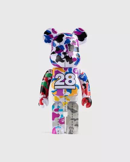 Pop Art Fusion - PopArtFusion - Medicom Toy BE@RBRICK BAPE(R) CAMO 28TH ANNIVERSARY MULTI #2 400% by Medicom Toy (Limited Edition Art Toy Collectible) 4530956593456 popartfusion.com by Conectid
