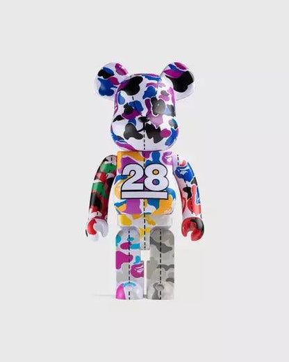 Pop Art Fusion - PopArtFusion - Medicom Toy BE@RBRICK BAPE(R) CAMO 28TH ANNIVERSARY MULTI #2 400% by Medicom Toy (Limited Edition Art Toy Collectible) 4530956593456 popartfusion.com by Conectid