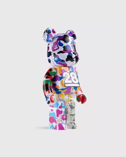 BE@RBRICK BAPE(R) CAMO 28TH ANNIVERSARY MULTI #2 400% by Medicom Toy  (Limited Edition Art Toy Collectible)