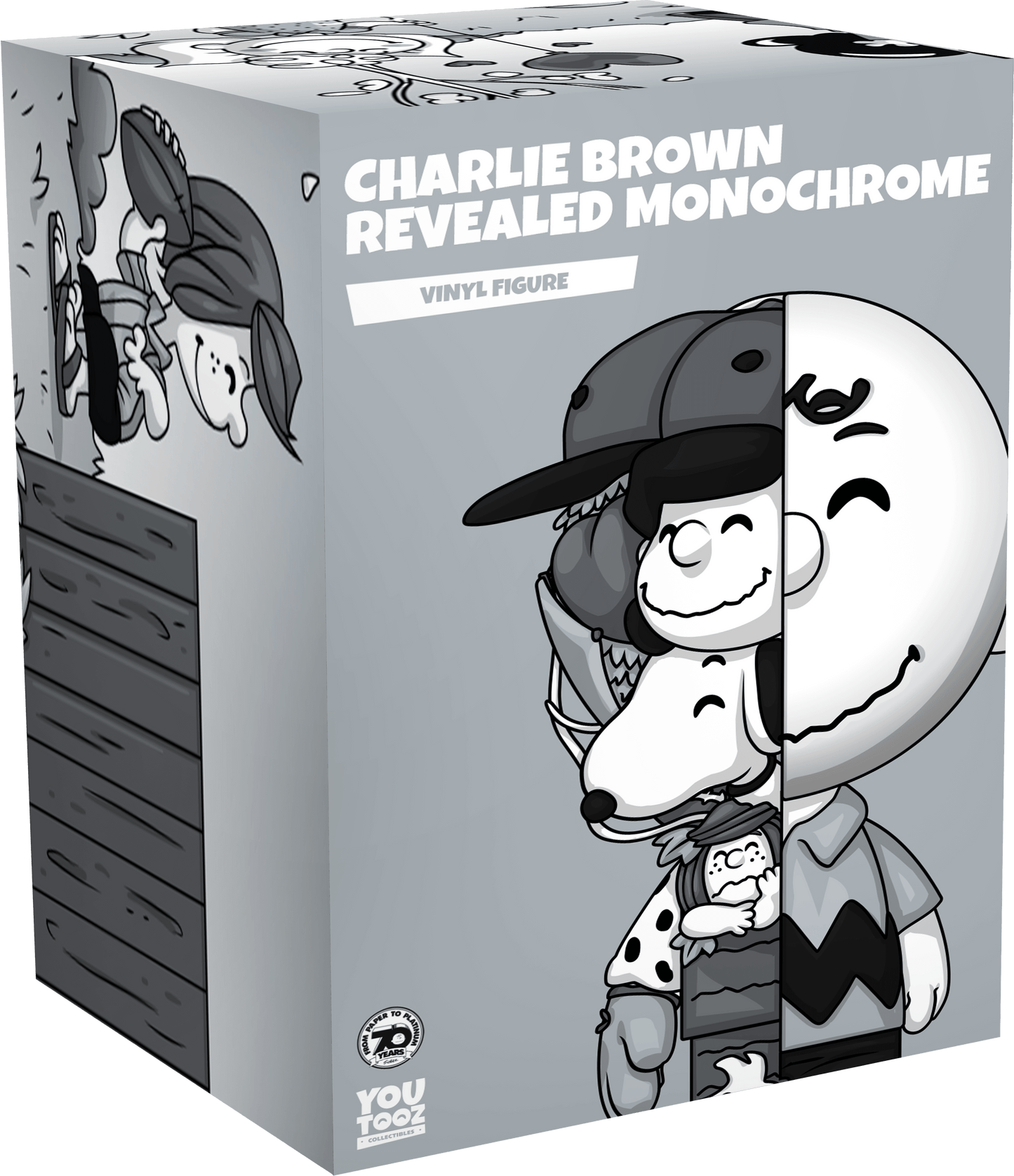 Charlie Brown Revealed Monochrome - PopArtFusion