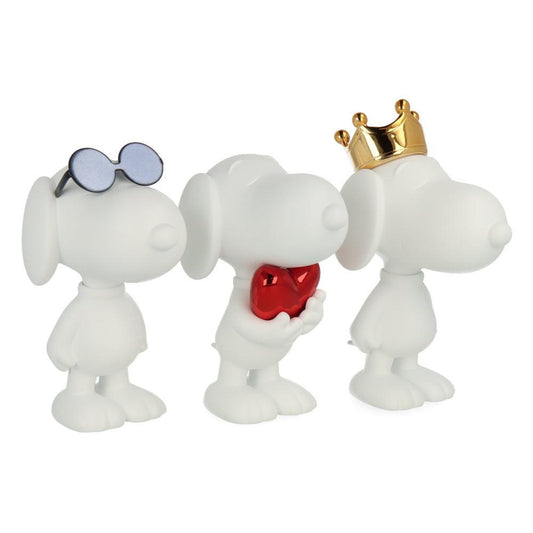 Pop Art Fusion - PopArtFusion - Leblon Delienne Leblon Delienne x Peanuts - Snoopy XS.SET - Set of 3 pieces - Chrome PEAST01301MEPOSET popartfusion.com by Conectid