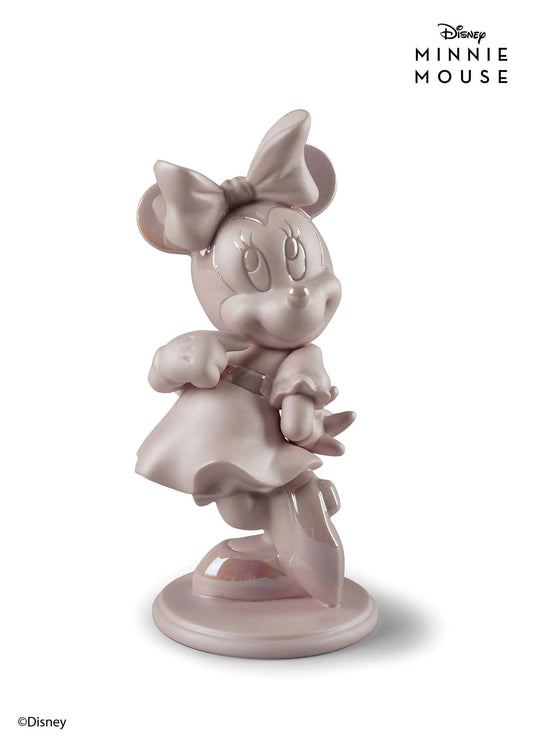 Pop Art Fusion - PopArtFusion - Llardo Lladro x Disney - Minnie Mouse Pink Figurine with glitter effect - Handmade in Spain - Open Edition 01009419 popartfusion.com by Conectid