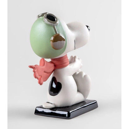 Pop Art Fusion - PopArtFusion - Lladro Lladro x Peanuts™ - Snoopy™ Flying Ace Figurine - Porcelain Handmade in Spain - Open Edition 01009529 popartfusion.com by Conectid