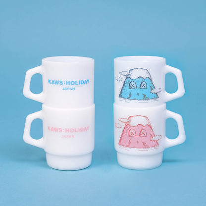 KAWS:HOLIDAY JAPAN Mount Fuji Fire-King Mug Set (Set of 2)