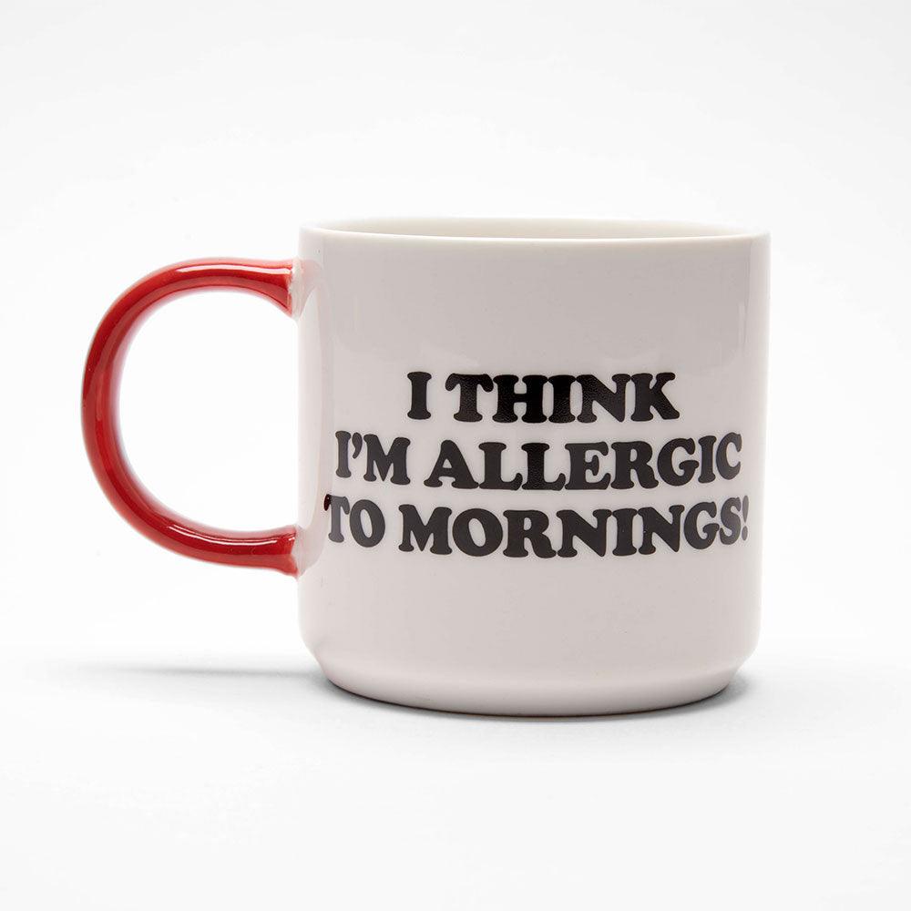 Peanuts Allergic to Mornings Mug - PopArtFusion