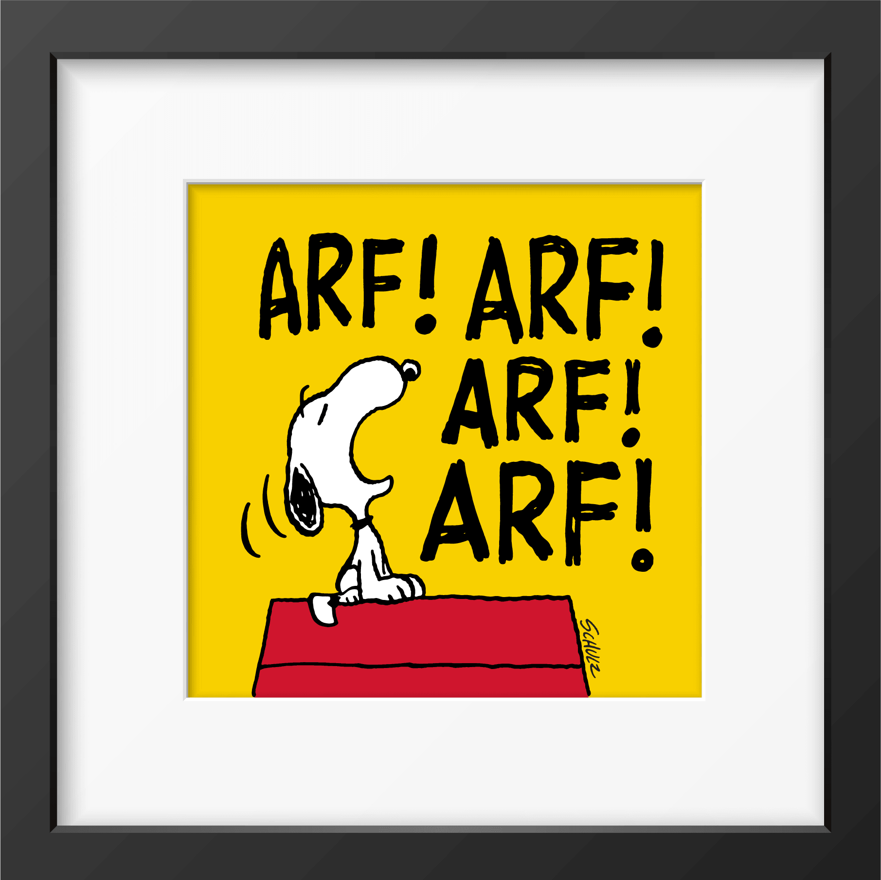 Peanuts Arf Framed Print - PopArtFusion