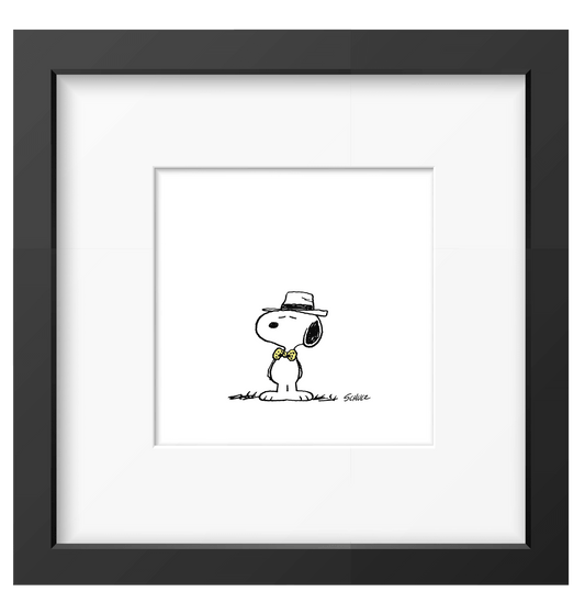 Peanuts Dapper Framed Print - PopArtFusion