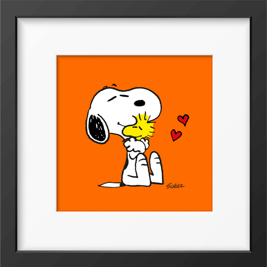 Peanuts Hug Framed Print - PopArtFusion