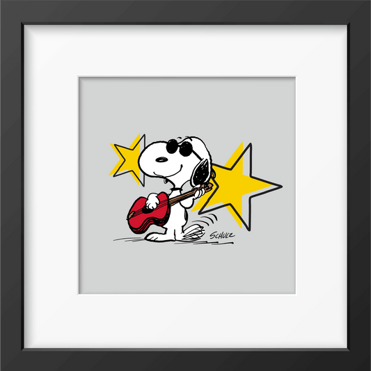 Peanuts Rock Star Framed Print - PopArtFusion